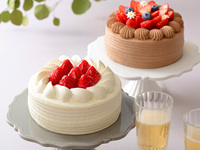 いちごのデコレーションホールケーキ15㎝ホワイト