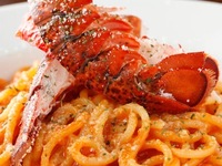 オマール海老のトマトクリームパスタ　1尾