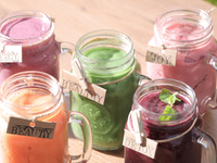 スムージー　【ENERGY】　～抗酸化ビタミンで頭すっきり/アサイー、バナナ、イチゴ、ブルーベリー、豆乳～