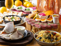 瀬戸内六穀豚のローストがメインのスタンダードコース　90分Lo飲放題付き