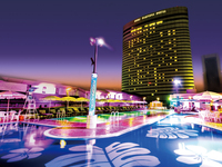 Portopia Hotel Night Pool Invitation Ticket 