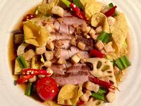 ยำกร๊อบกรอบ น้ำปลาร้า 