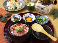 Weekend) A4 Kuroge Wagyu Beef "Gyu-mabushi Lunch" ~Comparison of charcoal-grilled Wagyu beef and Wagyu suki-shabu~