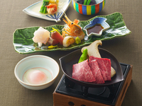 Seasonal sashimi and ceramic grill set
