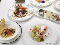 国産牛とオマール海老のコース