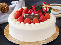 クリスマス クイーンストロベリーショートケーキ（丸） スペシャル（直径 約21cm）