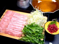 【季節の単品】梅仕立て　豚しゃぶ