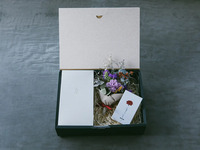 プリザーブド&ドライフラワーブーケセット蜜芋抹茶テリーヌショコラ