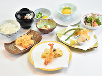 [Lunch] "Tempura Course Hiiragi" @ 3,850