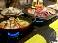 4月19日スタート！【肉も魚も楽しめる！豪快レイクサイドBBQプラン 飲み放題付き ※インナーテラス・デッキ席で対応可
