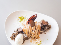 [Seasonal Mille-feuille & Drink SET] Japanese Chestnuts