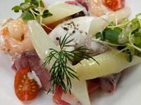 ワンドリンクとMenu Légèrment お魚料理とお肉料理のダブルディナーメニュー