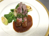 ワンドリンクとアニバーサリーケーキ付きMenu Légèrment お魚料理とお肉料理のダブルディナーメニュー