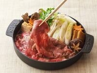 松茸入りすき焼コース　