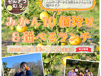 ★みかん10個狩り&ハンバーガーランチ