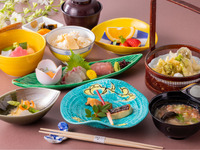 レストランパーティープランC　和食特別会席（おまかせ8品の会席料理）+フリードリンク4種