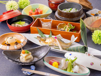 レストランパーティープランC　和食特別会席（おまかせ8品の会席料理）+フリードリンク4種