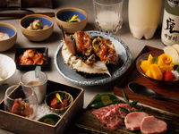 国産渡蟹のカンジャンケジャンがメイン〜焼肉もついた『旬のお任せ』コース〜