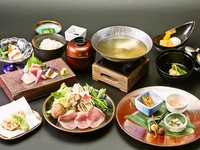 ～Enjoy carefully selected seasonal seafood and mountain delicacies～ Kaiseki plan "Aoi"