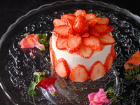 【週年慶套餐B】附贈特製整塊蛋糕和氣泡酒祝酒！共7道菜，16,500日圓