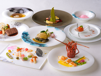 【テロワール】　伊勢海老や鮑ステーキ、松阪牛を含む全8品・テーブルチェック予約限定選べるワンドリンク付き