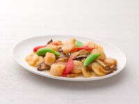 【アラカルト】25.帆立と野菜のオイスターソース炒め　小盆