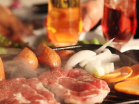 【テラス限定プラン】☆★☆手ぶらでBBQ US産牛カルビ食べ放題コース☆★☆　4800円