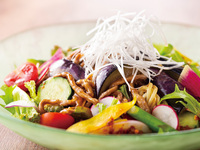 【平日ランチタイム限定】国産牛肉と茄子のピリ辛冷麺 