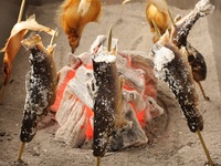 <All rooms are private> Irori-yaki lunch kaiseki plan featuring Hakobune's famous Minamiuonuma yamame trout - 8 dishes in total - + 1 drink of your choice