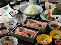 [Official website exclusive discount] [Specially selected pork and snow crab] Dashi shabu kaiseki course "Hyoki" 18,000 yen → 17,200 yen