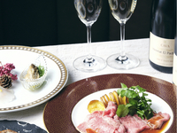 「メインが和牛ローストビーフ」おまかせ7皿9品コース（お料理のみ）