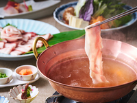 【Dinner】Okinawan motobu beef shabu shabu