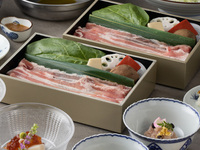 【개별 냄비의 국물 샤브】 축하 회석 “축 이와이”(엄선 돼지고기)*전날까지의 예약 필요