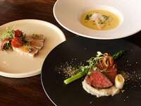 ◆19:00スタート〈Orpoコース〉【DINNER特別な食材】アミューズ、魚の温前菜、お肉、など贅沢に楽しめる。※２日前までの要予約