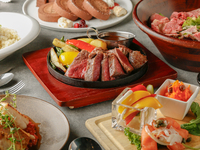 <【11,000 yen】 Special Plan> Our proud JAPANESE BEEF Steak & fresh roasted fish, etc. Includes 120 minutes of all-you-can-drink