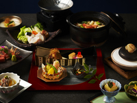 【彩りの季節会席】季節の恵みを色鮮やかに楽しめる、五感で味わう会席