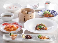 ＜美麗茶膳／ランチ＞前菜、炒め、中国粥＋デザート2種など全8品＋スパークリングワイン含むワンドリンク