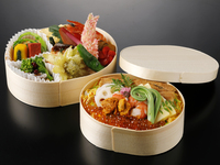 ●Change to seafood chirashi ●Unkin bento [Payment by credit card in advance]