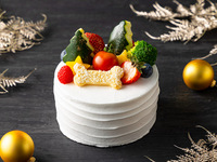 ドッグ用・クリスマスケーキ(直径12cm)