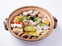 Lunch set of anglerfish fisherman's hotpot