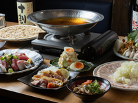 《こたつ席優先》◇季節野菜と黒豚出汁しゃぶコース【2時間飲み放題付】