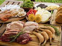 プレミアムテラス　薪コンロ　カジュアルBBQコース