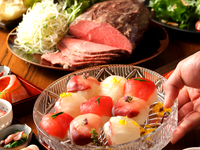 【春の祝い】活締め桜鯛と都もち豚しゃぶしゃぶプラン♪京鴨ローストやお造りも★飲放付6,500円