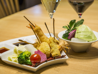 ランチセットYUZU（串あげ 8本）