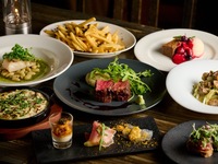 ■Premiumコース■和牛サーロインと魚料理のWメイン、トリュフや季節の前菜など豪華全8品【2.5時間飲み放題付】