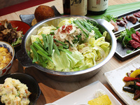 Hakata Motsunabe & Kushiyaki "Premium Course" 11 dishes in total, 2 hours all-you-can-drink included