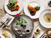 [Early Summer Free Flow B Plan with 2 hours of all-you-can-drink] Caviar, soup of the day, surf and turf double main plan