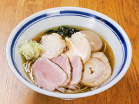 Duck and egg with dried sardines and soy sauce soba (Reservation only)