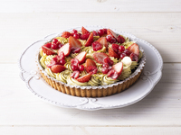 ピスタチオとベリーのクリスマスタルト7寸(ホール)