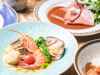 ★新年会割引★1000円OFF★プレミアム9品7皿コース＋フリーフロー（飲み放題100分）セット 